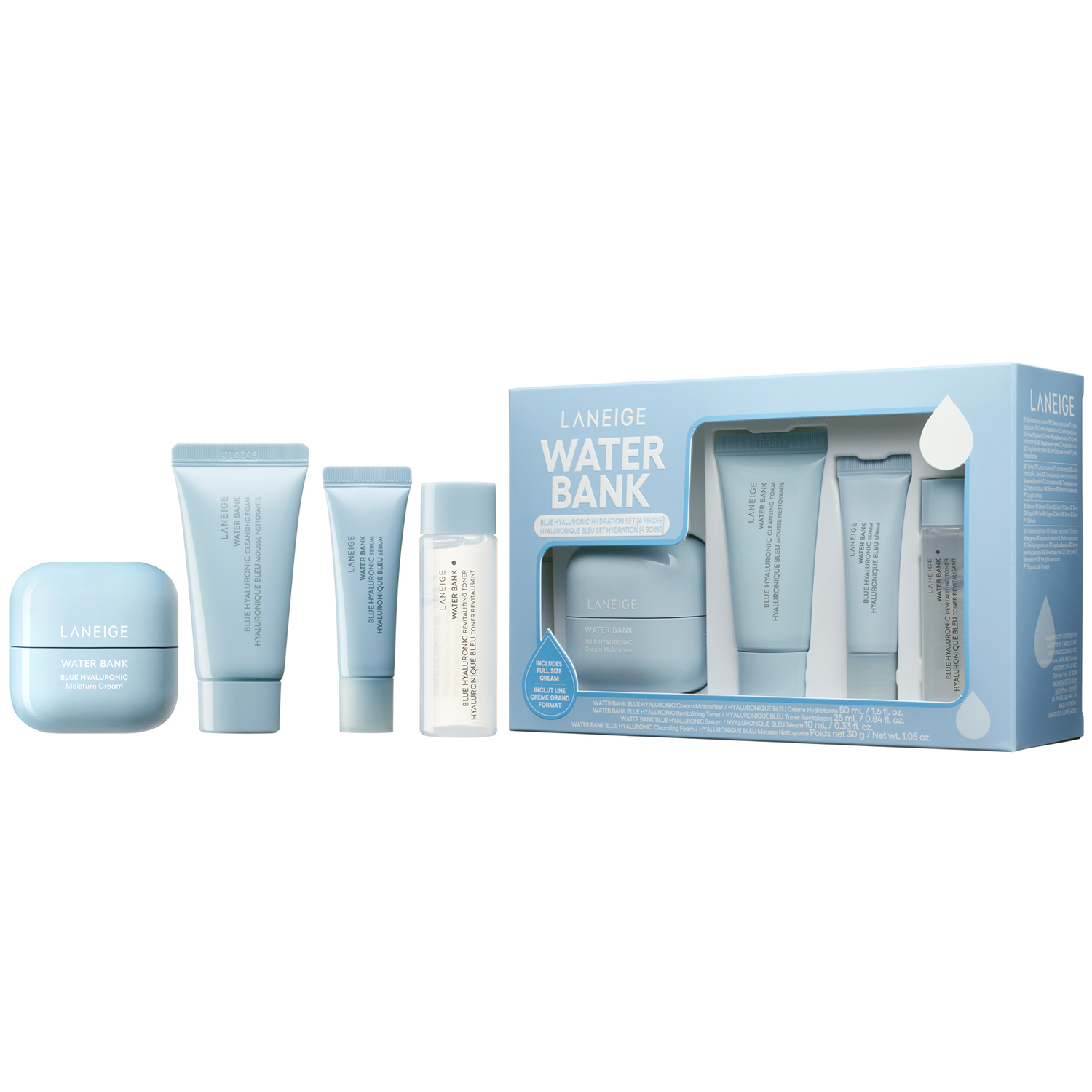 WATER BANK BLUE HYALURONIC HYDRATION SET (SET HIDRATANTE DE ÁCIDO HIALURÓNICO AZUL)